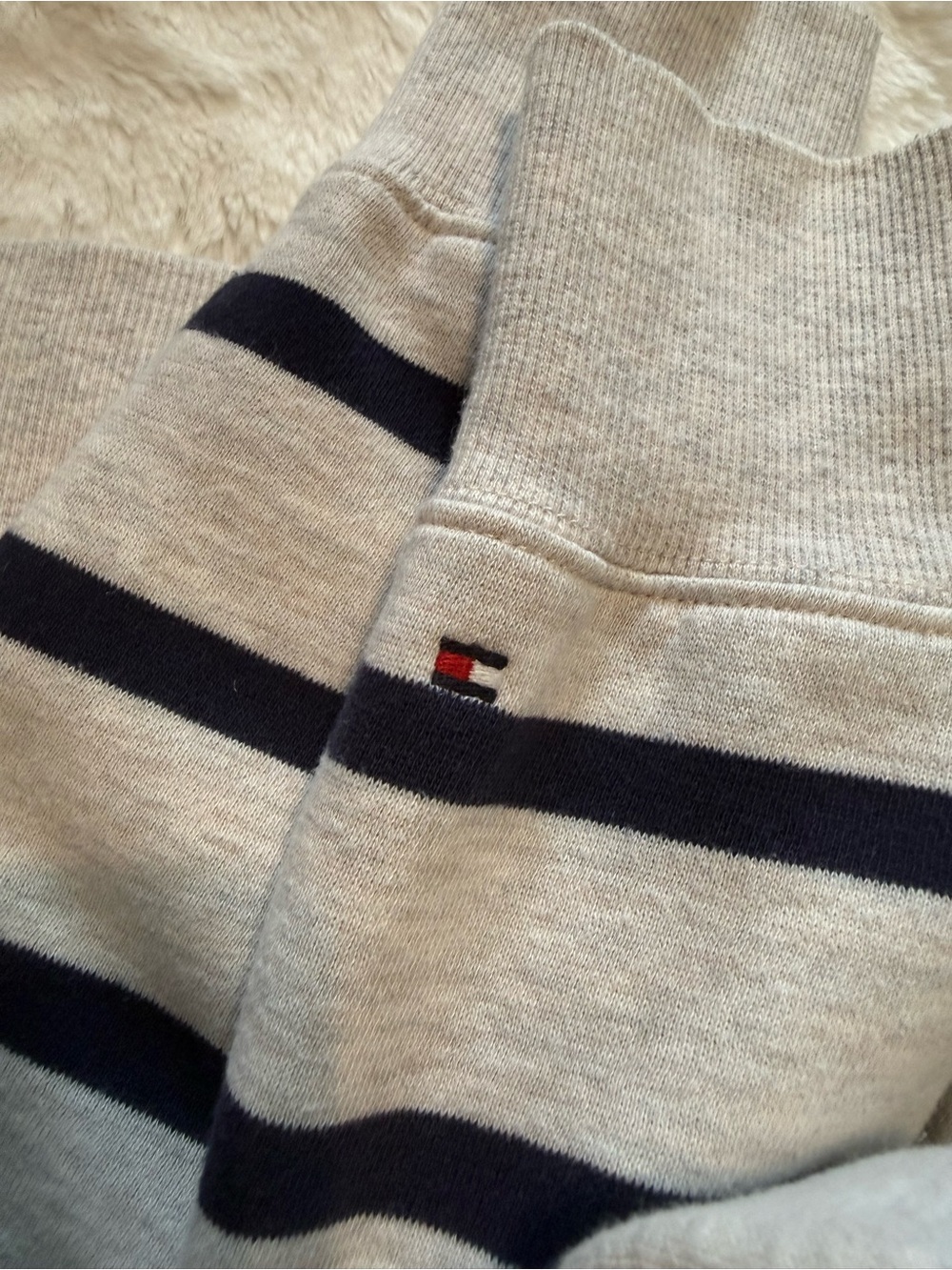 Tommy Hilfiger Women’s Striped Shawl Collar Cardigan - Picture 7 of 7